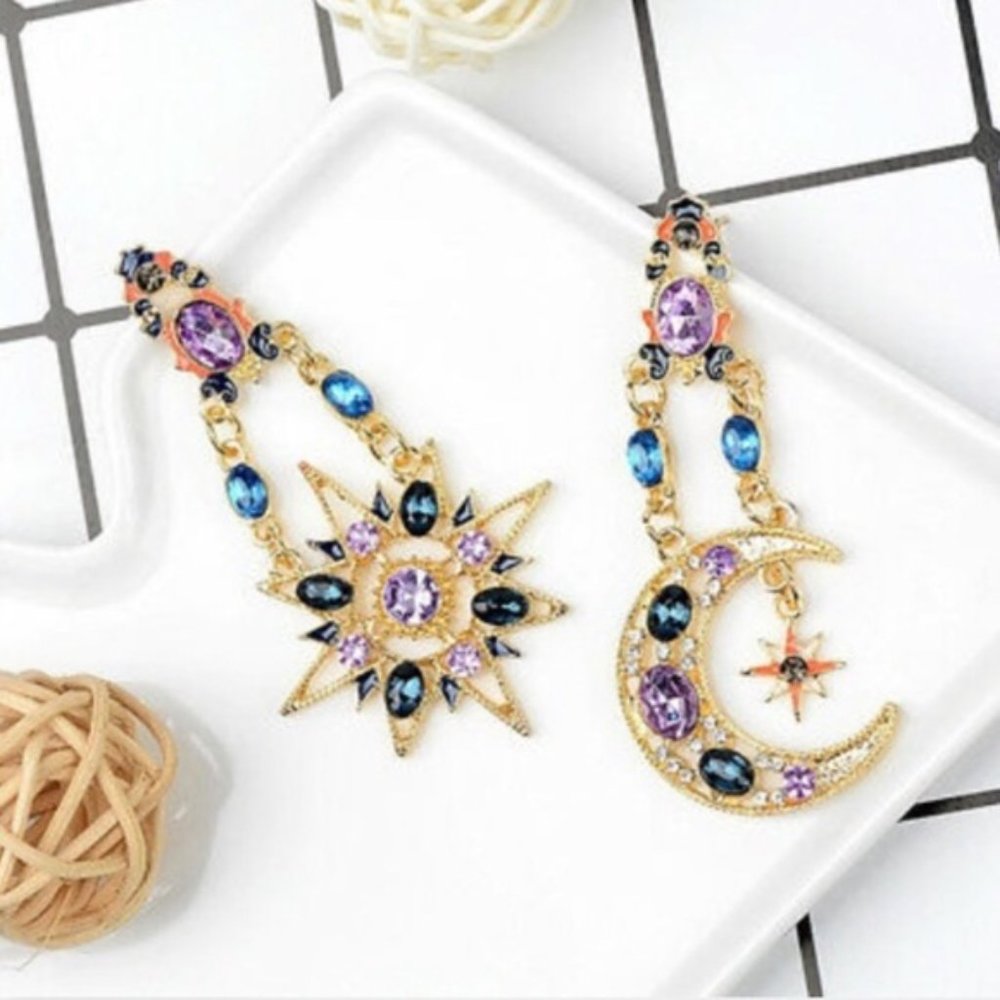Star and Moon Earrings Zara - Picture 4 of 5